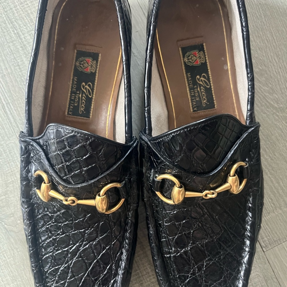 AUTHENTIC MEN’S GUCCI LEATHER LOAFERS